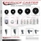Service Caster 6 Inch Phenolic Wheel Swivel 58 Inch Threaded Stem Caster Set 2 Brakes SCC SCC-TS20S615-PHS-58212-2-PLB-2 - alternate 2